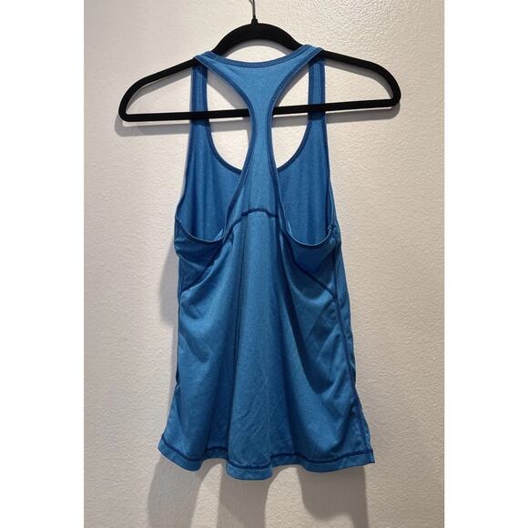 Z By Zella Striped Blue Tank Women’s Size Small Gym Run Racerback - Picture 2 of 6